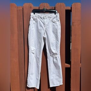 Old Navy, high rise distressed boyfriend Jeans size 8